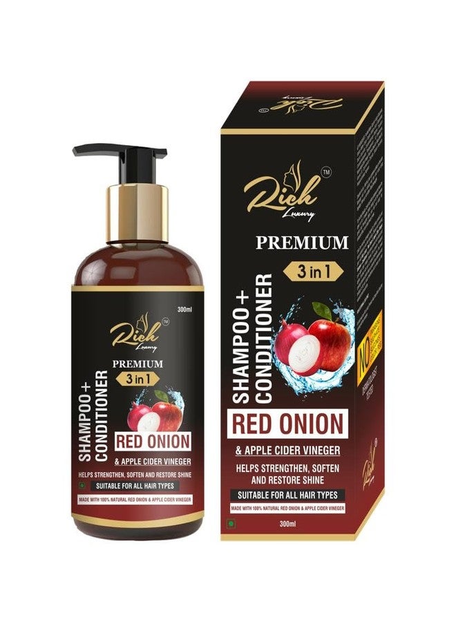 Rich Luxury Premium Onion+Apple Cider Vinegar+Conditioner (3 in 1) Shampoo - Image 1