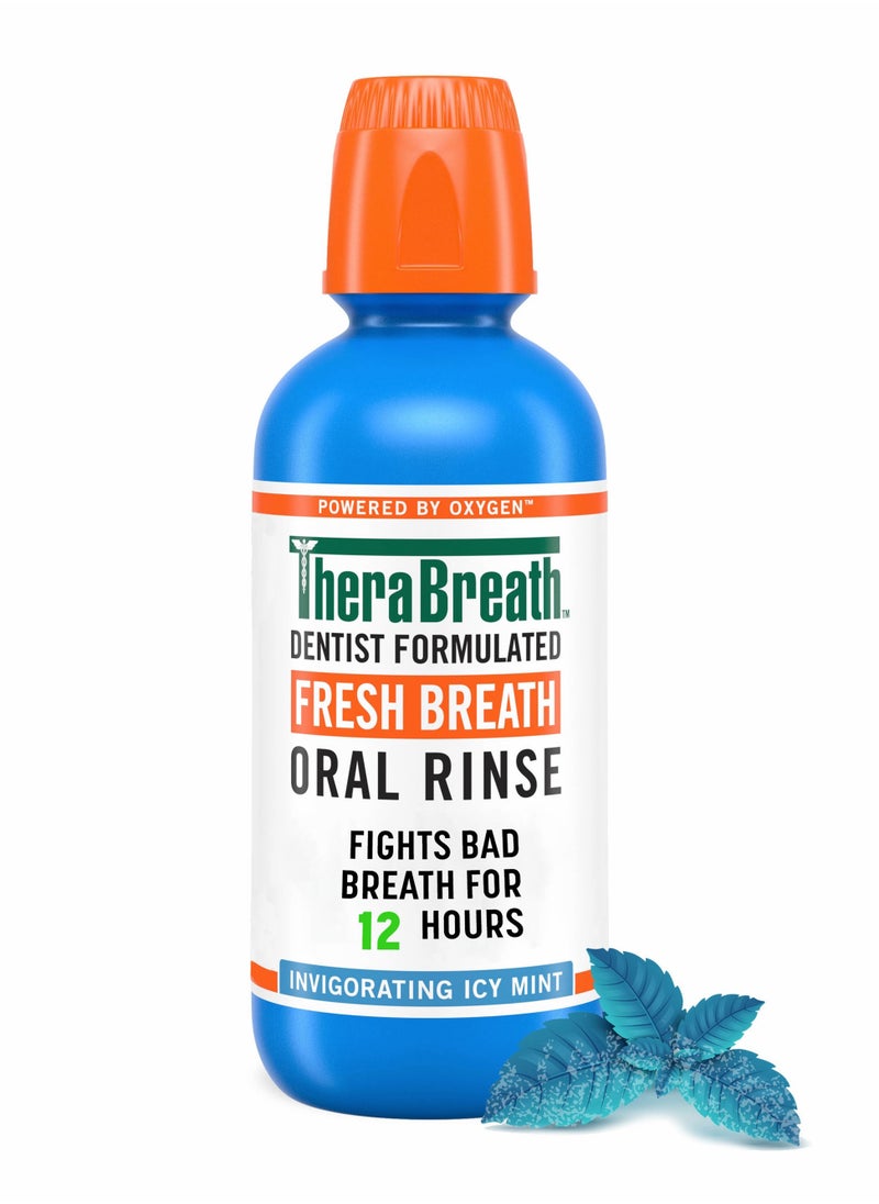 TheraBreath - Fresh Breath Oral Rinse Invigorating ICY Mint Flavor 500 ml - Image 1