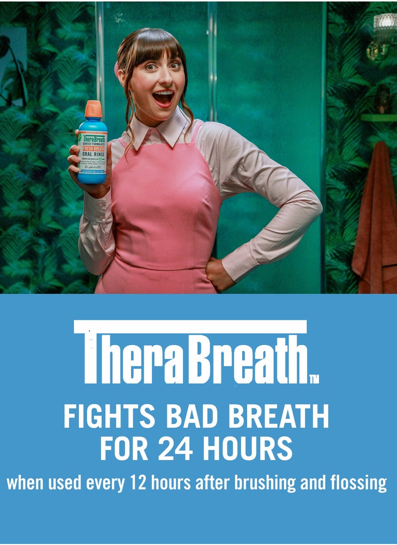 TheraBreath - Fresh Breath Oral Rinse Invigorating ICY Mint Flavor 500 ml - Image 1