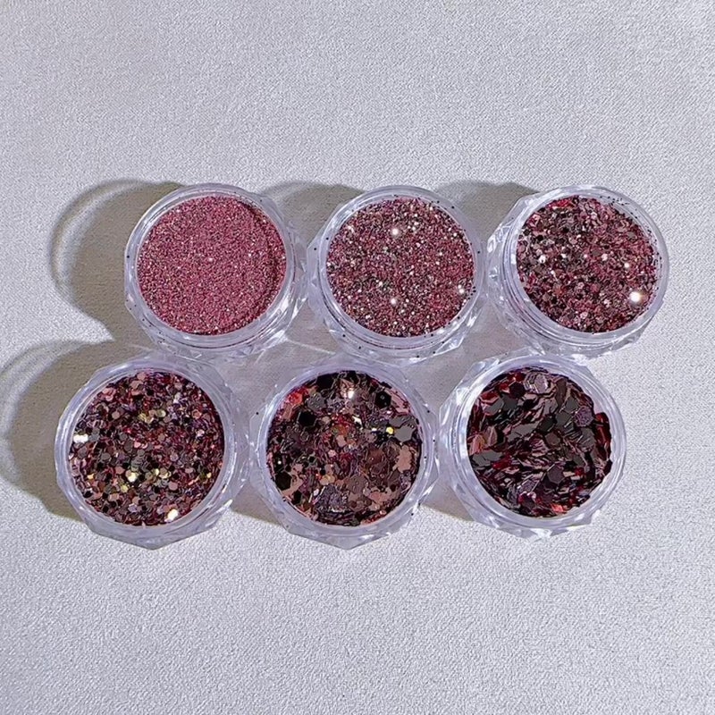 Glamorous Nail Art Sparkle Mix Irregular Glitter Dried Rose Nail Sequins - Image 4