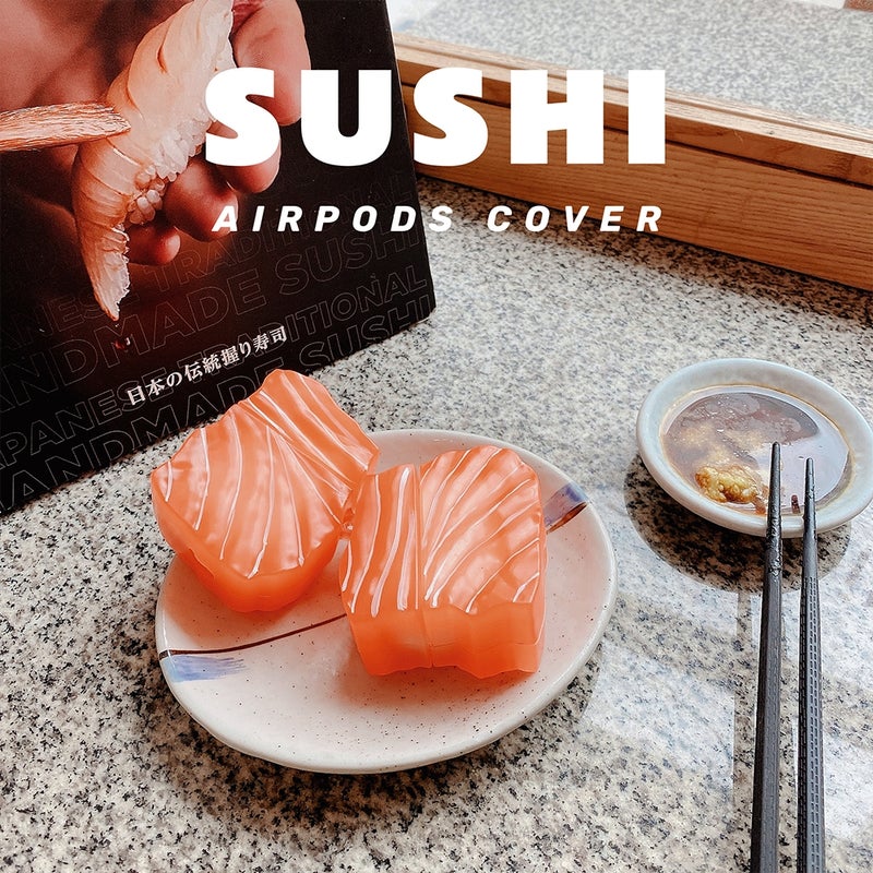 Salmon Sushi Shape Silicone Protective Case For AirPods Pro