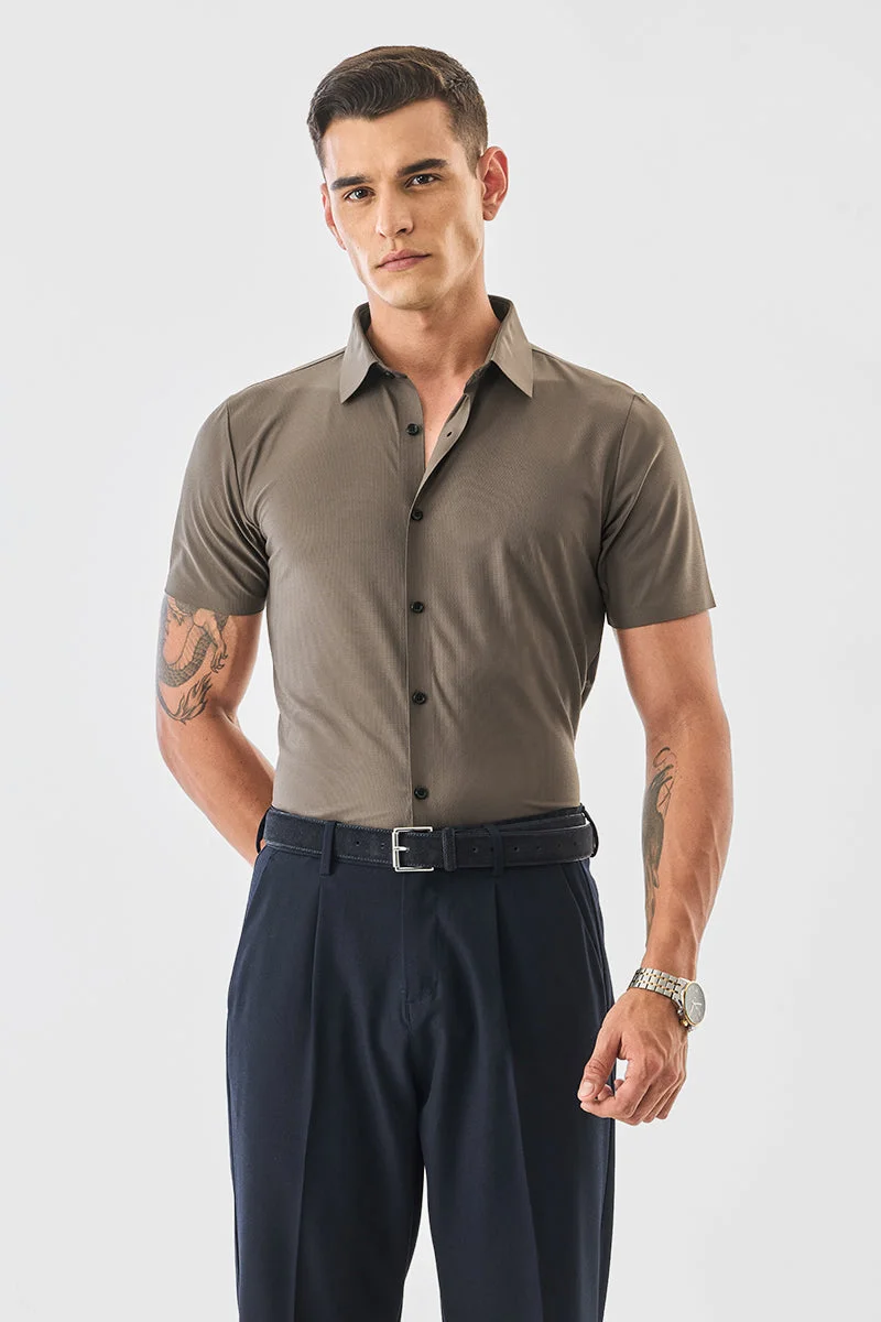 SNITCH Slim Fit Stretch Technical Shirt