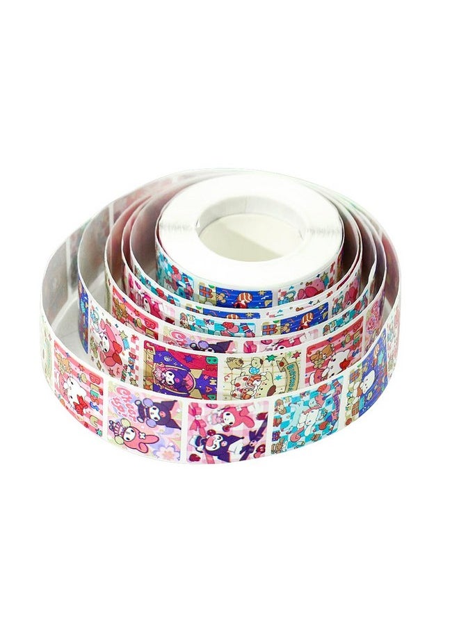HASTHIP HASTHIP® 500Pcs Sanrio Stickers - 8 Designs Kuromi & Sanrio Stickers, Cute Stickers Decals Assorted Kawaii Sticker Gifts for Kids Teens Girls Adults, Ideal DIY Decor & Gift for Sanrio Fans  - Image 5