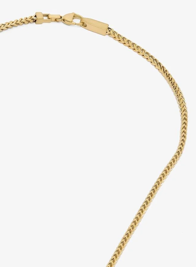 Guess  26 Inch Matte Crystals Tag Necklace for Men | Best Price UAE