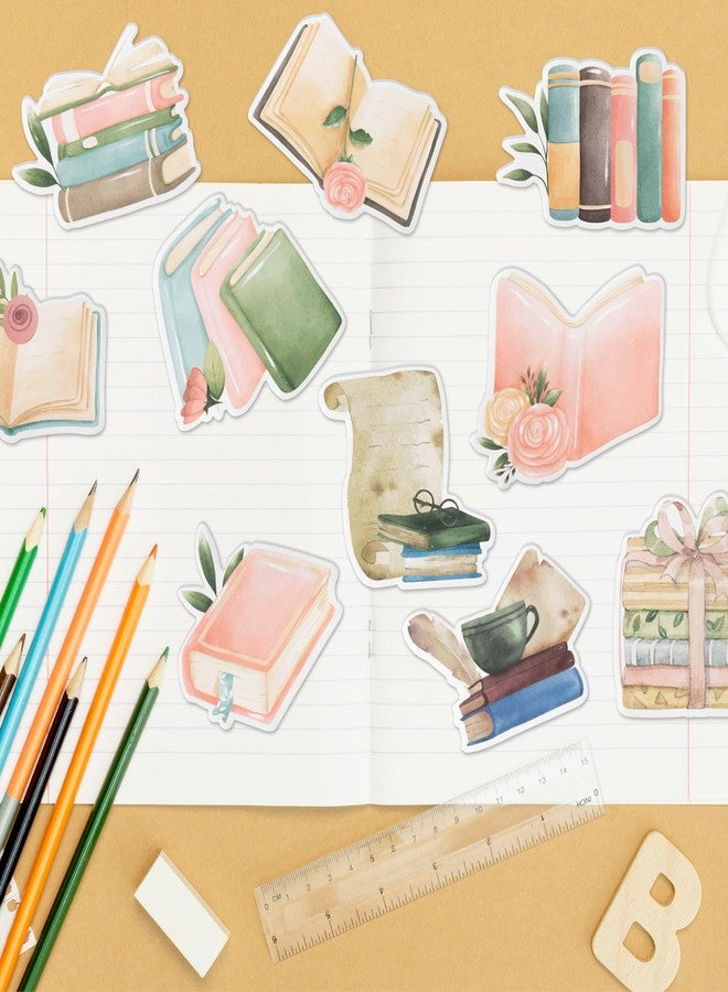 Xqumoi 30 Pack Book Lover Sticky Notes - Book Club Self Sticky Notepads Cute Writing Memo Pads for Back to School Office Supplies Teacher Appreciation Librarian Bookish Gift Birthday Party Favors - Image 4
