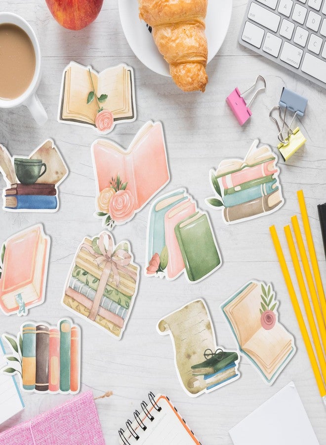 Xqumoi 30 Pack Book Lover Sticky Notes - Book Club Self Sticky Notepads Cute Writing Memo Pads for Back to School Office Supplies Teacher Appreciation Librarian Bookish Gift Birthday Party Favors - Image 3
