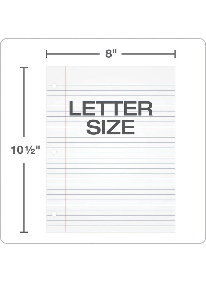 Oxford Oxford Filler Paper, 8 x 10-1/2 Inch Wide Ruled Paper, 3 Hole Punch, Loose Leaf Notebook Paper for 3 Ring Binders, 500 sheets (62330), white  - Image 3