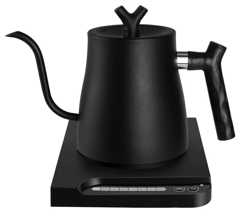 Perfin Electric Gooseneck Kettle 1L 1000W Water Kettle for Pour-over Coffee & Tea, 304 Stainless Steel Coffee and Tea Pot, Constant Temperature Coffee Kettle - Image 1
