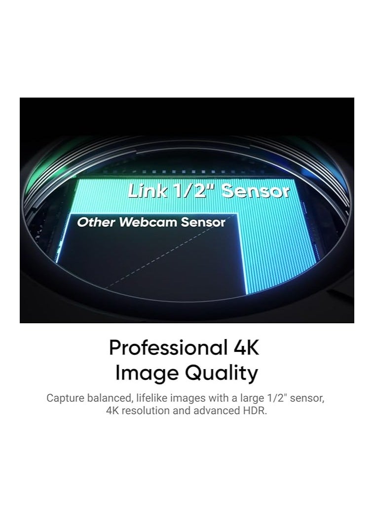 انستا 360 لينك 2 PTZ كاميرا ويب بدقة 4K مع جيمبال مزدوج المحور ومدعومة بالذكاء الاصطناعي، مزودة بمستشعر 1/2" لتفاصيل أوضح.  - Image 2