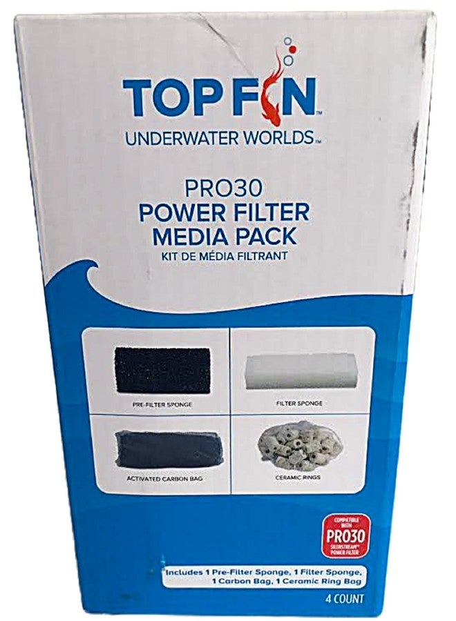 Top Fin مجموعة وسائط ترشيح أحواض السمك Top Fin Power. أحجام مختلفة للاختيار من بينها. (PRO30) - Image 1