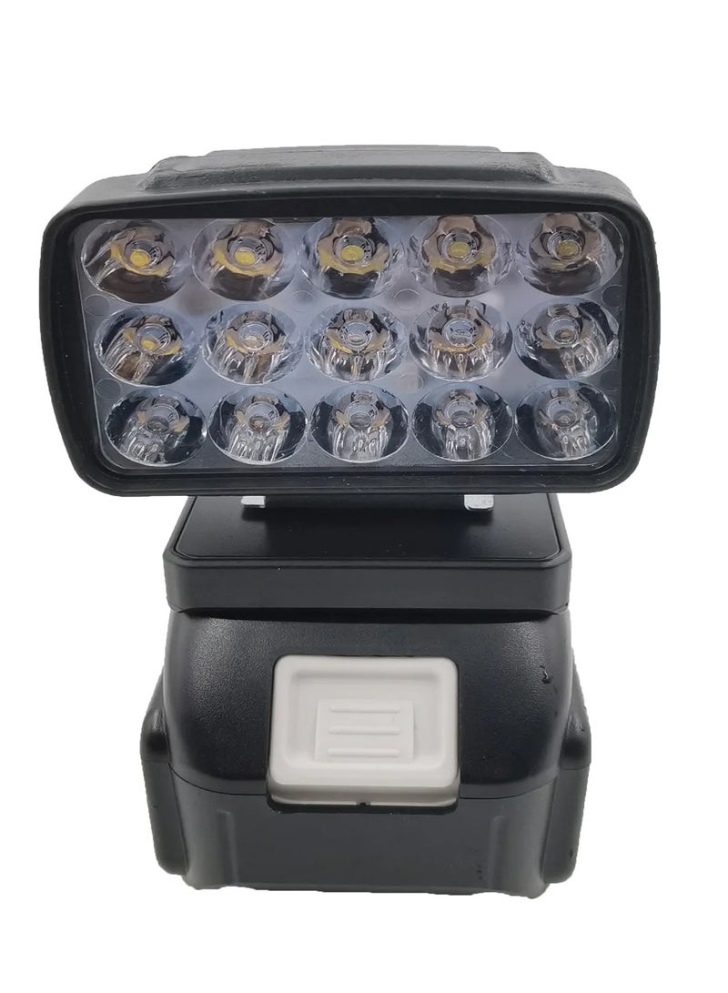 AROAQ Work Lights for Makita 18V Li-ion Battery: Portable 15 LED Lamps with USB Charger Switch Heavy Duty Outdoor Work Light (Batter not included) - Image 2