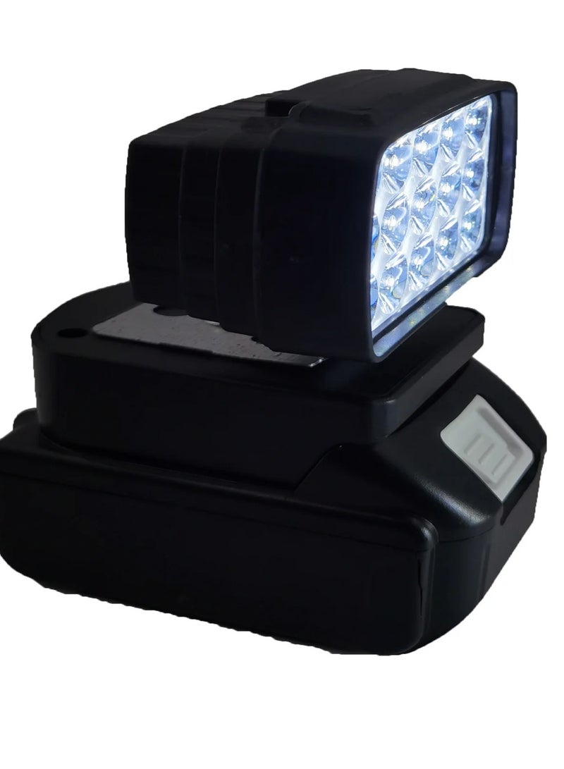 AROAQ Work Lights for Makita 18V Li-ion Battery: Portable 15 LED Lamps with USB Charger Switch Heavy Duty Outdoor Work Light (Batter not included) - Image 3