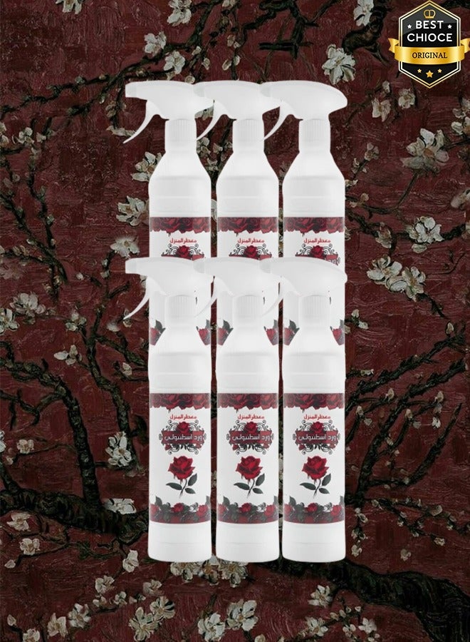 Banafa 6 Pieces Istambully Rose Air Freshner 500ml - Image 1
