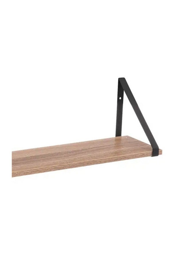 Five Simply Smart Aliaj Floating Wall Shelf with Bracket Beige and Black 78 cm 193536 - Image 2