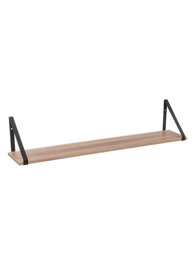 Five Simply Smart Aliaj Floating Wall Shelf with Bracket Beige and Black 78 cm 193536 - Image 1