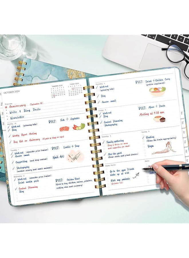 erorex 2025 Planner Planner Notepad Weekly And Monthly Notepad Habit Tracker Academic Planner Notebook Daily Work Planner College Study Supplies Improving Your Time Management Skill B16  - Image 5