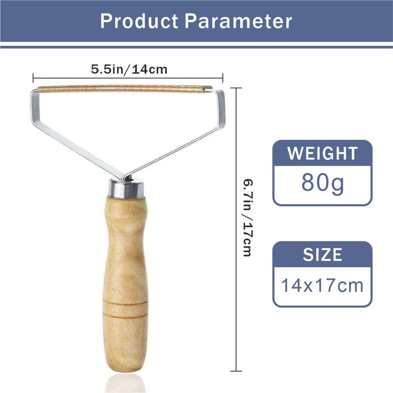 2PCS Lint Roller, Portable Lint Remover Clothes Fuzz Shaver, Lint Cleaner Pro Reusable Fabric Shaver for Carpet Sweater Woven Coat Pet Hair - Image 2