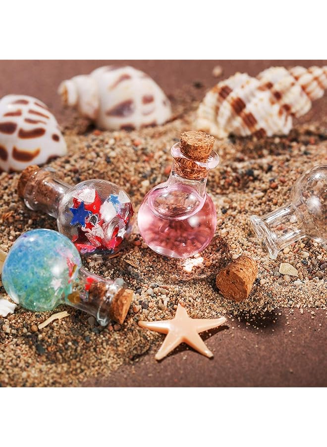 erorex 30 Pcs Mini Glass Bottles Clear Wishing Bottles With Cork Stoppers For Wedding Birthday Party Diy Crafts Supplies - Image 3