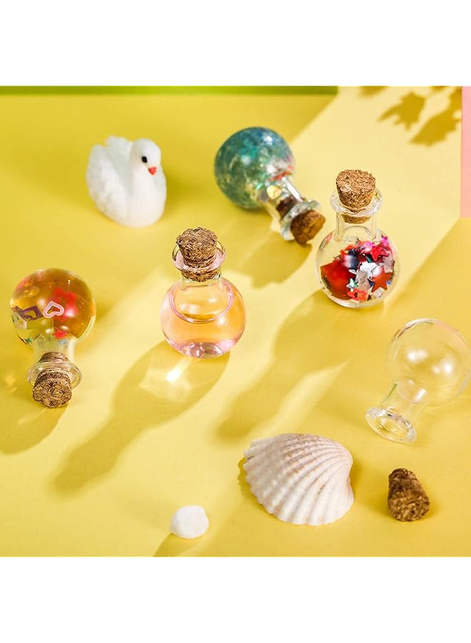 erorex 30 Pcs Mini Glass Bottles Clear Wishing Bottles With Cork Stoppers For Wedding Birthday Party Diy Crafts Supplies - Image 4