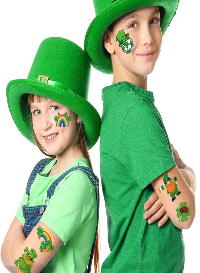 atydkug 117PCS St Patricks Day Temporary Tattoos for Kids Men Women, Tiny Green Shamrock Tattoos Stickers, Saint St. Patrick's Day Fake Tattoos for Adults, Irish Parade and Party Favors Decoration - Image 5