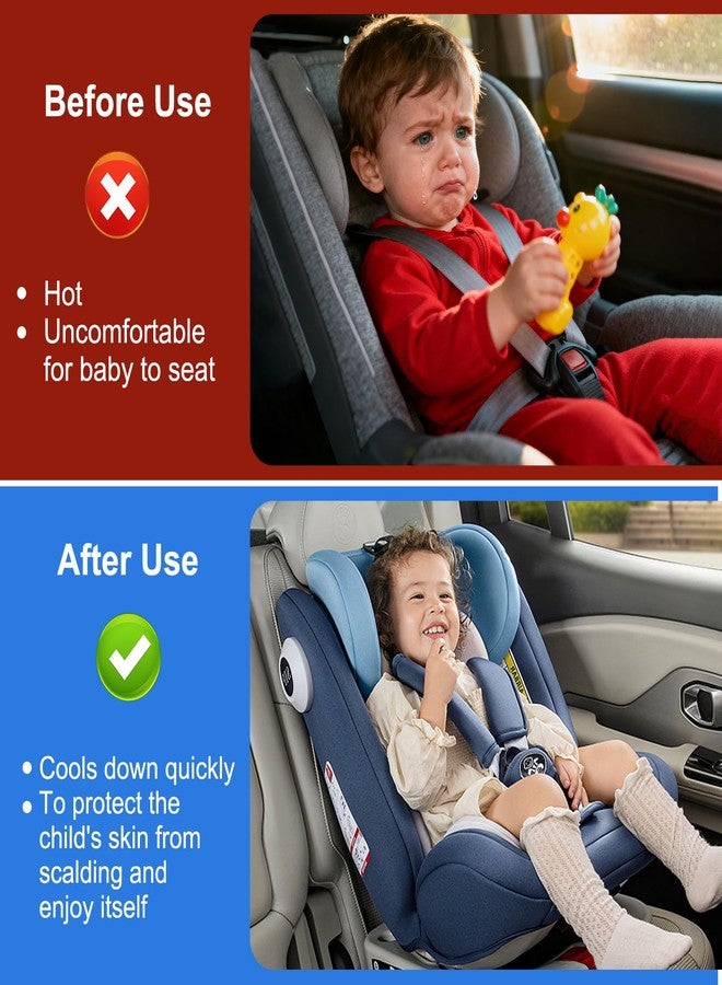 nomiou Baby Car Seat Sun Shade Cover - Keep Baby's Carseat Cooler Foldable PET Aluminium Cover for UV Protection, Dust - Image 5