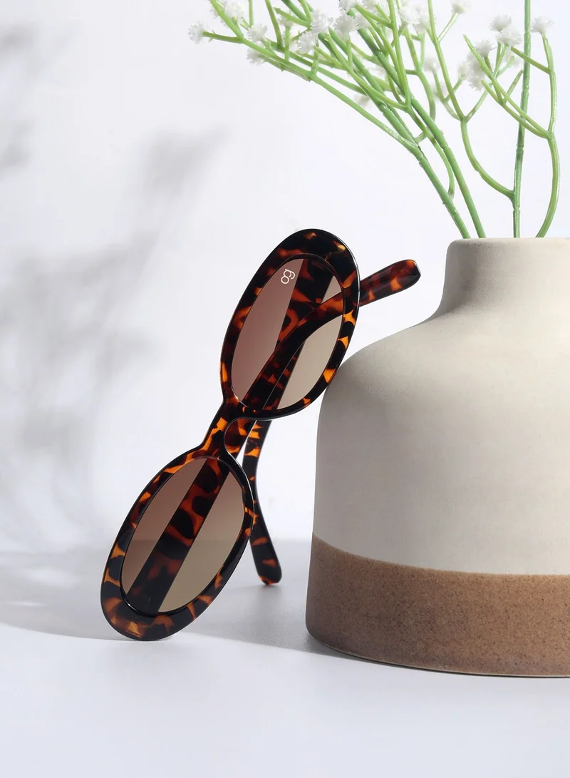 Woggles Designer Oval Sunglasses|100% UV Protected| Men &amp; Women
