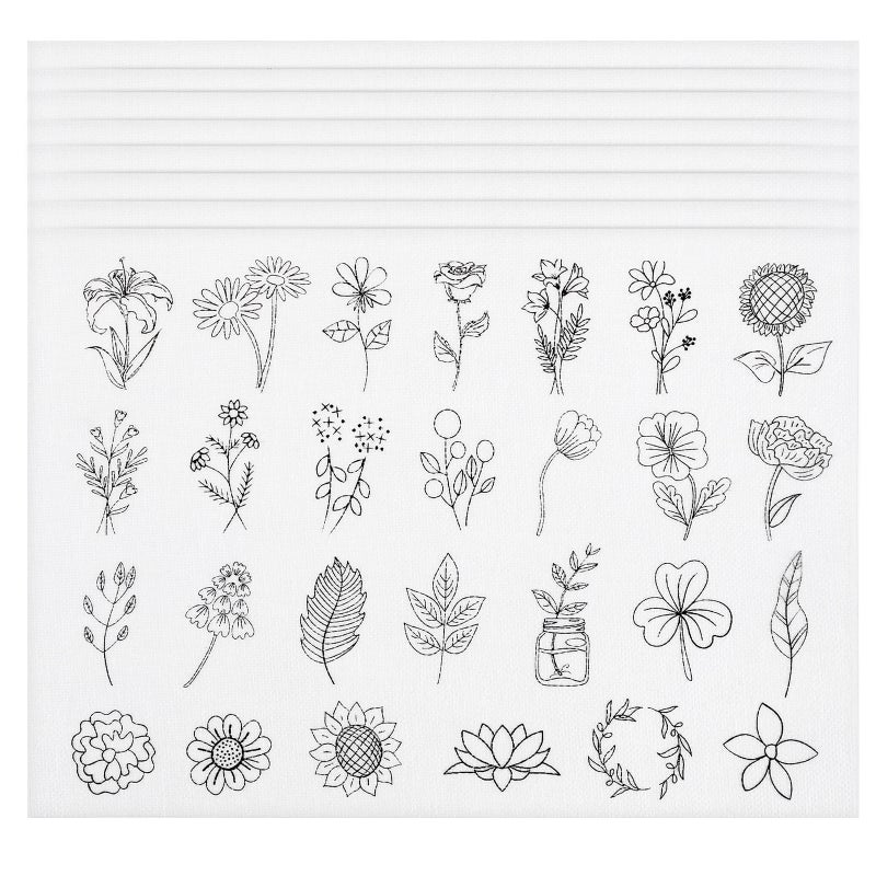 8 Sheets Wash Embroidery Stabilizer Water Soluble Fabric Blank Machine Embroidery Paper For Sewing And Quilting Projects - Image 1