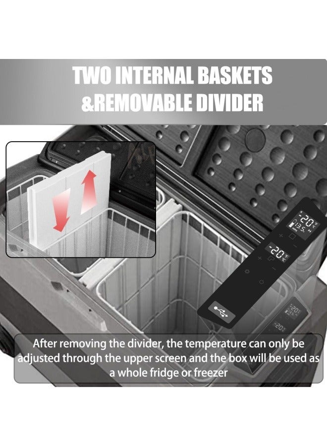 Agofyngs Alpicool T60 60L Portable Car Refrigerator 12V/24V DC & 110–240V AC, Deep Cooling to –20°C, Compact Freezer for Camping, Travel & Home - Image 5