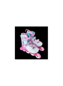 Cougar Roller Skate Shoe Cougar Model 333 For Adult Adjustable Roller Skates with 4 Illuminating Pu Wheels, Outdoors and Indoors Roller Blades for Boys Girls Beginners Color : pink Size : 32-35  - Image 4