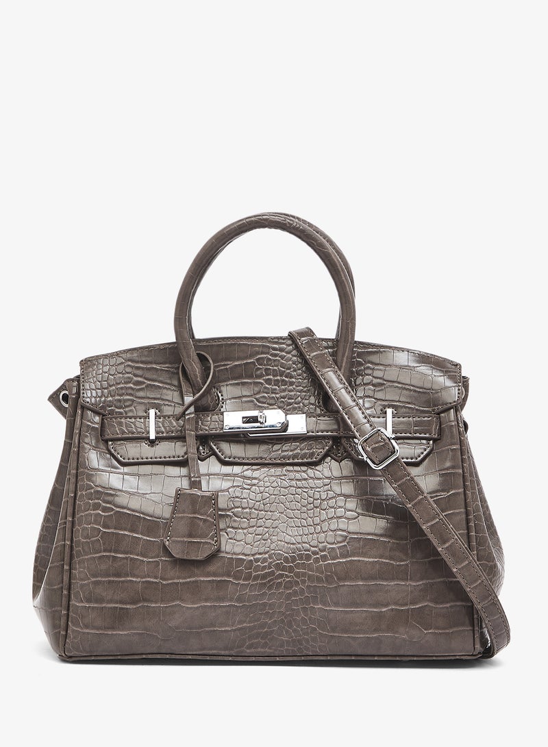 ELLA Classic Croc Large Handbag - Image 1