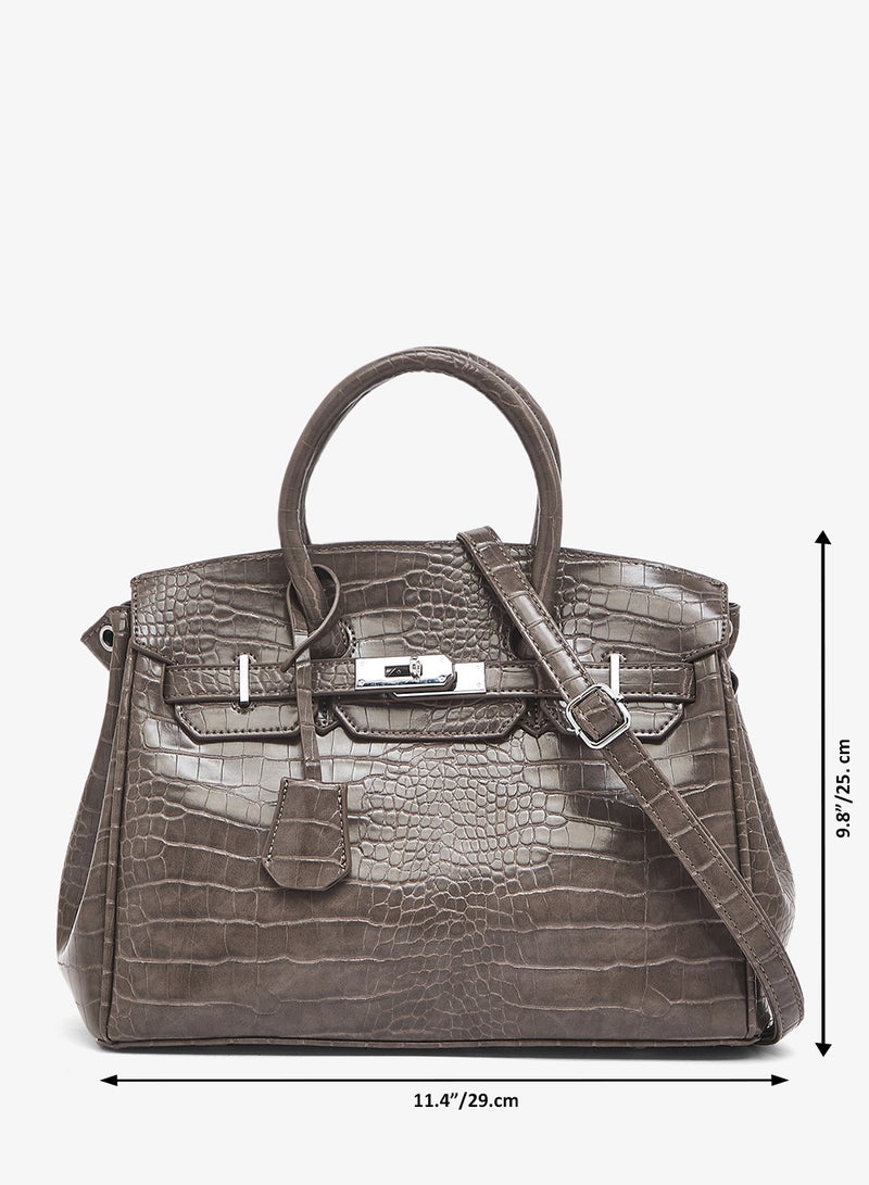 ELLA Classic Croc Large Handbag - Image 5