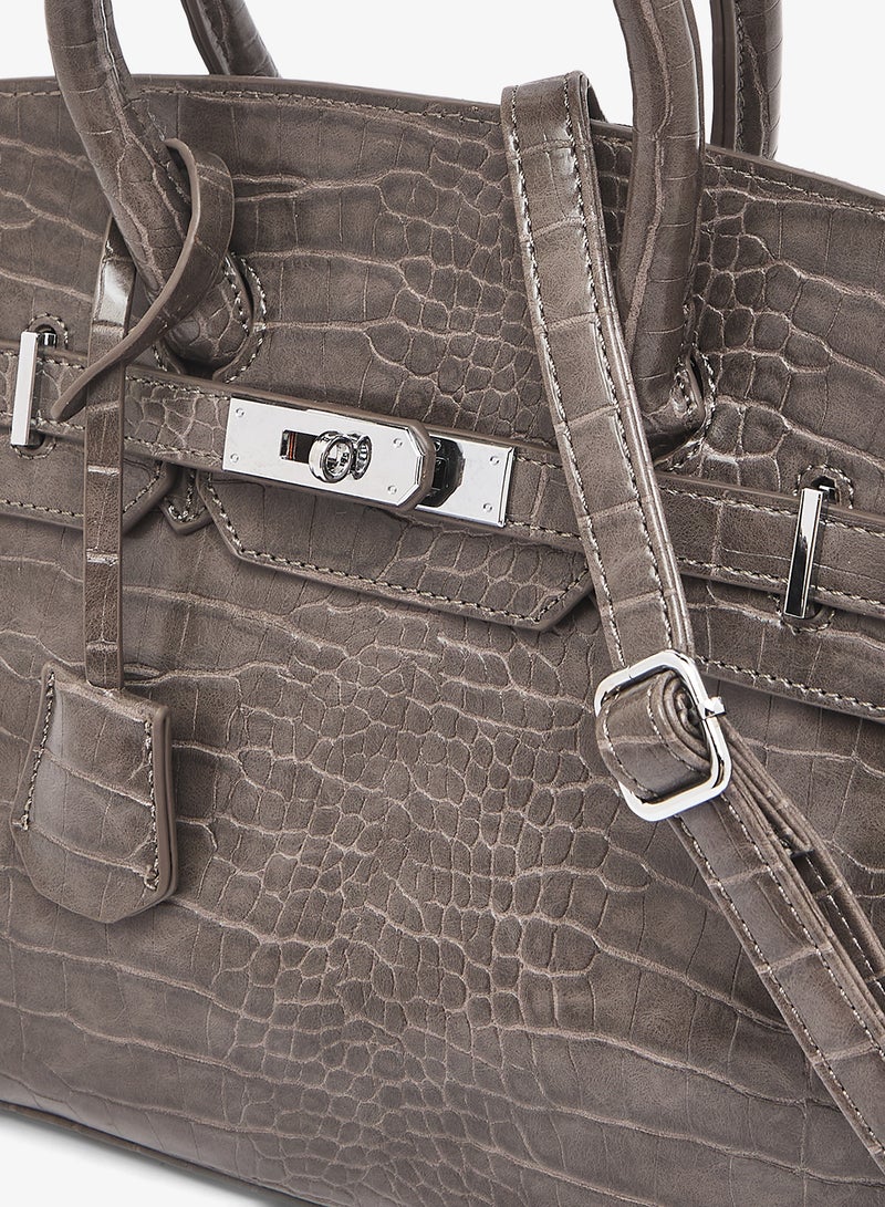 ELLA Classic Croc Large Handbag - Image 3