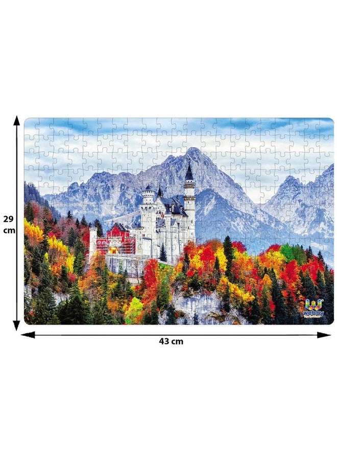 Webby Neuschwanstein Medieval Castle Wooden Jigsaw Puzzle, 252 Pieces - Image 5