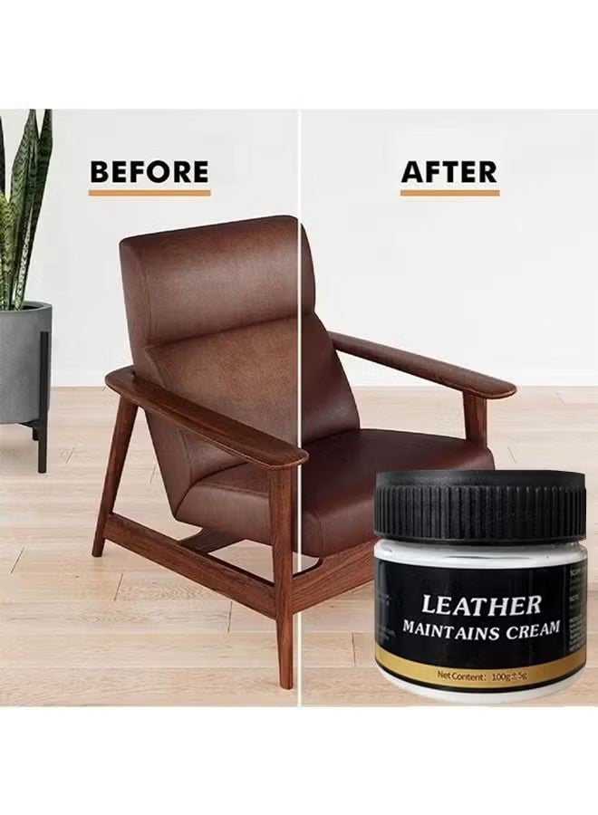 WILLIAM WEIR Leather Maintains Cream 100g - Cleaner Suitable For Leather And Artificial Leather Car Seats Furniture Sofa Clothing Shoes Leather Belts Bag Purse - Image 5