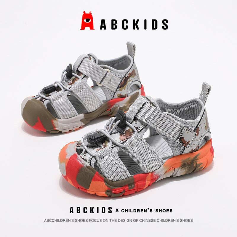 Abckids Kidsren'S Shoes Boys' Toe-Cap Sandals 2025 Kidsren'S Shoes Medium And Large Kidsren'S Non-Slip Beach Shoes - Image 3
