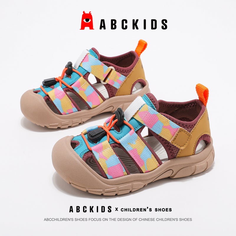 Abckids Kidsren'S Shoes Boys' Toe-Cap Sandals 2025 Kidsren'S Shoes Medium And Large Kidsren'S Non-Slip Beach Shoes - Image 4