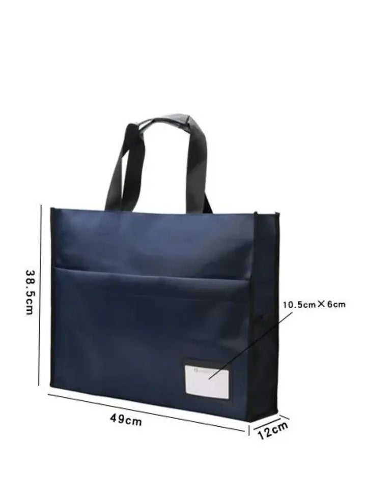Generic - Drawing bag carry on file bag art sketch paper storage bag,Handle Document Bag a3 zipper information bag, large capacity file organizer Waterproof Drawing Bag - Image 1
