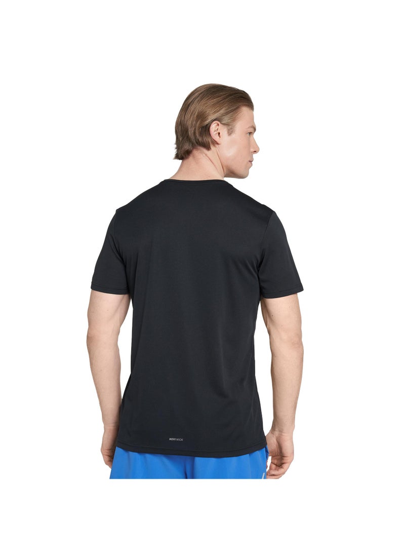 Demix Demix Men’s Training Black T-Shirt – MOVI Wick Moisture-Wicking, Breathable Fabric, Freedom of Movement, Gym & Outdoor Workout Tee - Image 5