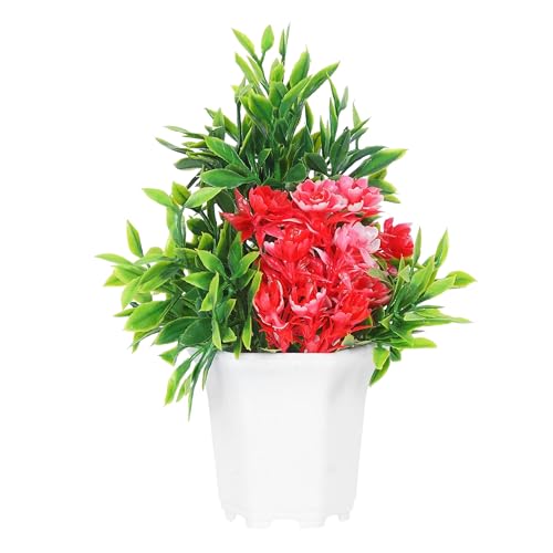 Dekorly Wild Artificial Flower Plants Cute Hexa Pot|Faux Flower Plant For Home Office Decor|Tabletop & Desk Decoration|Artificial Flower For Balcony Indoor Decor|8 Pc (4 Pc) - Plastic,Multicolor - Image 5