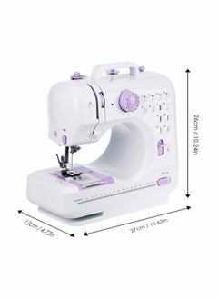 ASIV Electric Sewing Machine, 12-Needle Two-Way Household Portable Sewing Machine for Sewing Clothing, Overlocking, Buttonholes  - Image 4