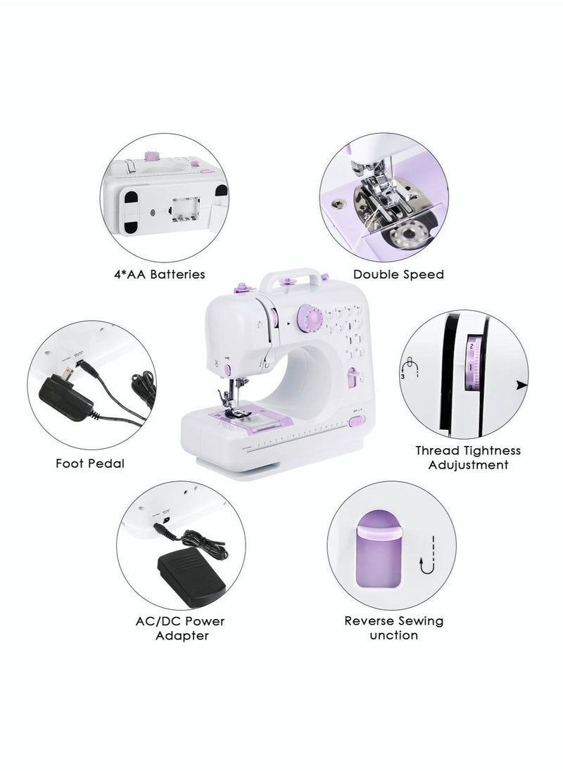 Electric Sewing Machine, 12-Needle Two-Way Household Portable Sewing Machine for Sewing Clothing, Overlocking, Buttonholes - pzsku/Z6033A23DCA8F34062A9AZ/45/_/1721642937/4efade66-4790-49df-8613-ce39b835fb70