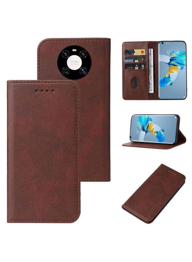 زبون جراب لهاتف Huawei Mate 40E 4G جراب هاتف جلدي بإغلاق مغناطيسي - Image 1