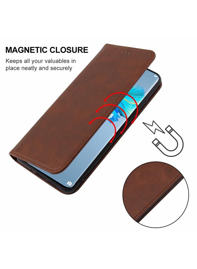زبون جراب لهاتف Huawei Mate 40E 4G جراب هاتف جلدي بإغلاق مغناطيسي - Image 5