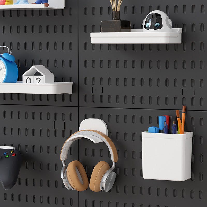 Wall-Mounted Plastic Storage Basket – Creative Punch-Free Hanging Organizer - Image 5