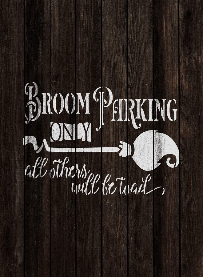 Stencil Revolution Broom Parking Crooked Broom Stencil - Reusable Stencils for Painting - Mylar Stencil for Crafts and Decor - Image 4