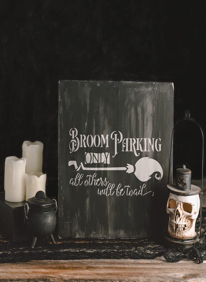 Stencil Revolution Broom Parking Crooked Broom Stencil - Reusable Stencils for Painting - Mylar Stencil for Crafts and Decor - Image 3