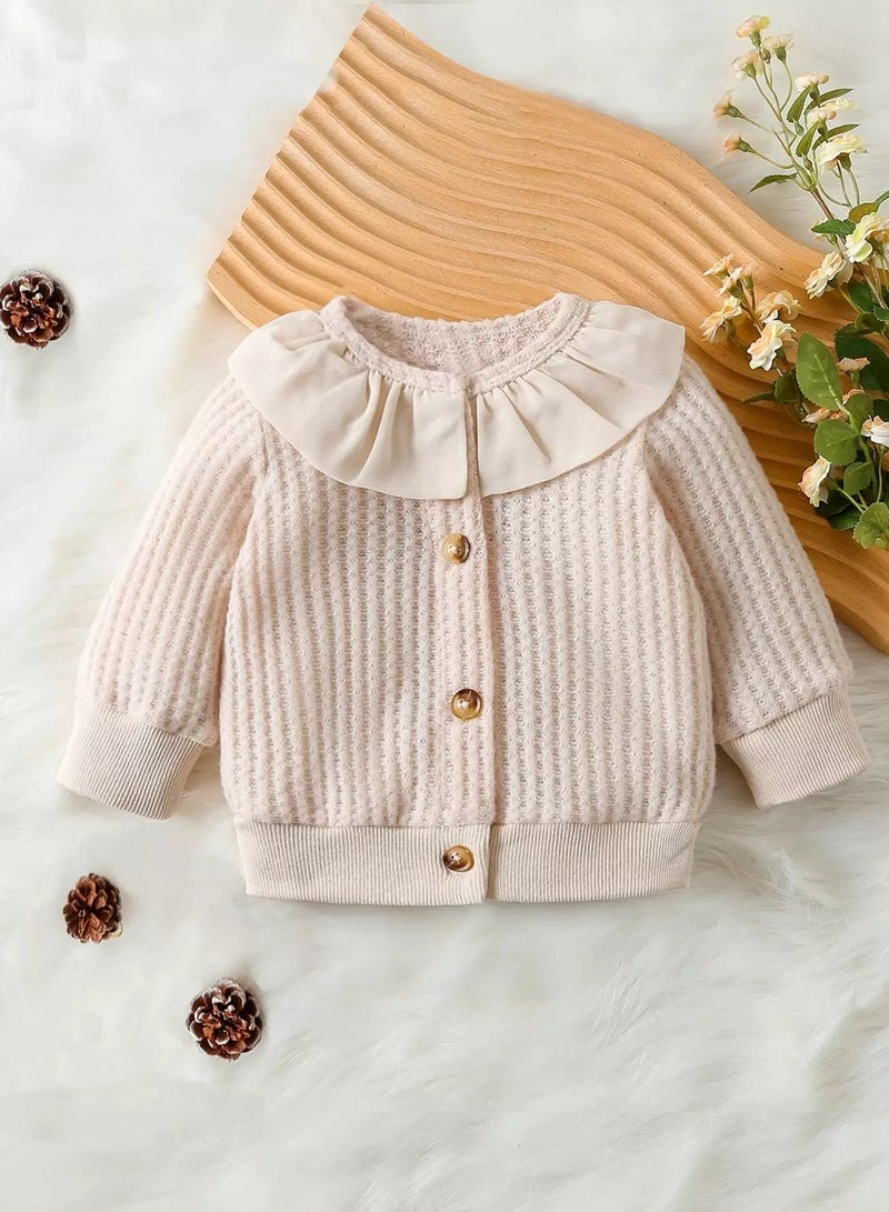Baby Button Front Statement Collar Jacket  - Image 1