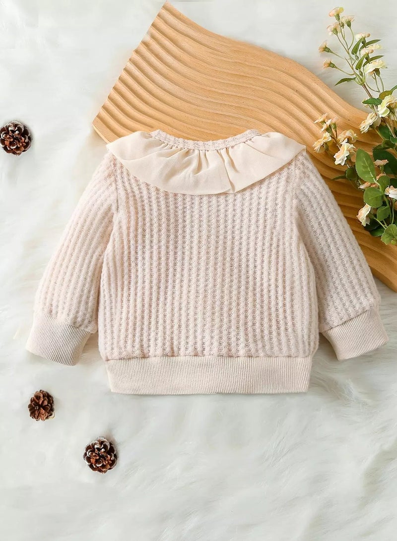 Baby Button Front Statement Collar Jacket  - Image 2