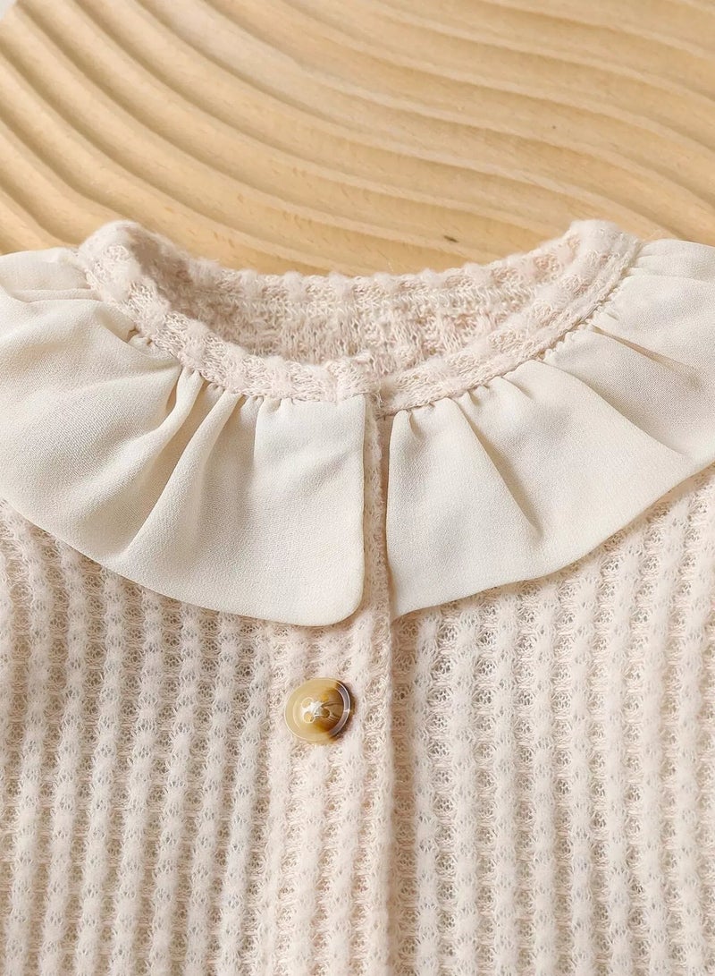 Baby Button Front Statement Collar Jacket  - Image 3