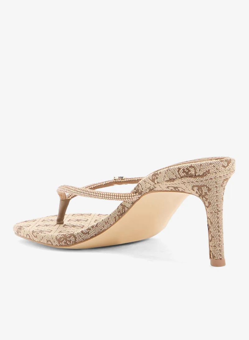 GUESS Single Strap Mid Heel Sandals